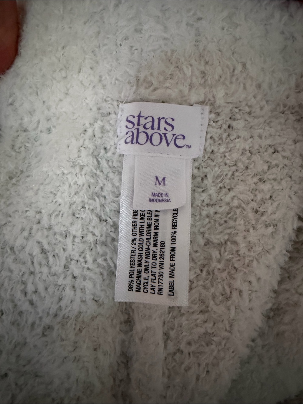 White Fleece Matching Set - Picture 4 of 4